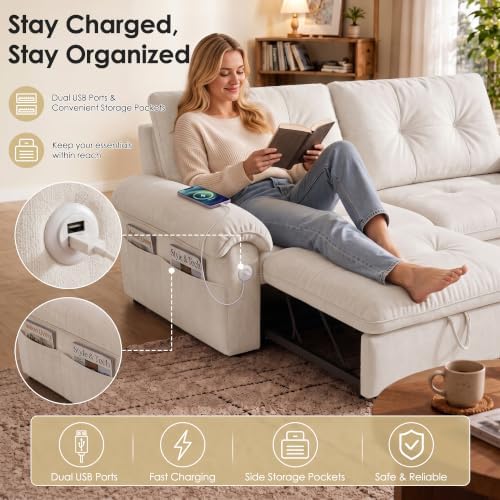 Queen Sleeper Sofa Bed - Image 4