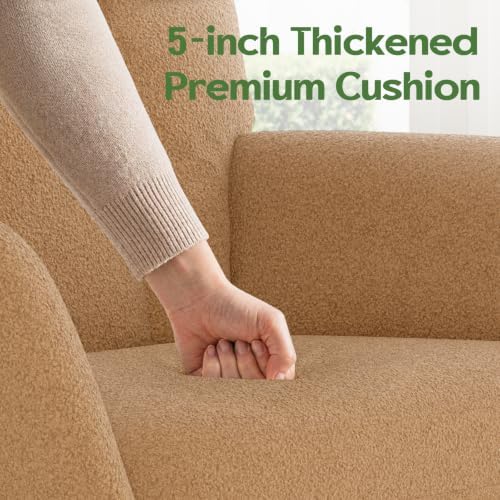 Nursery Rocking Chair Teddy, Upholstered Glider Rocker - Image 4