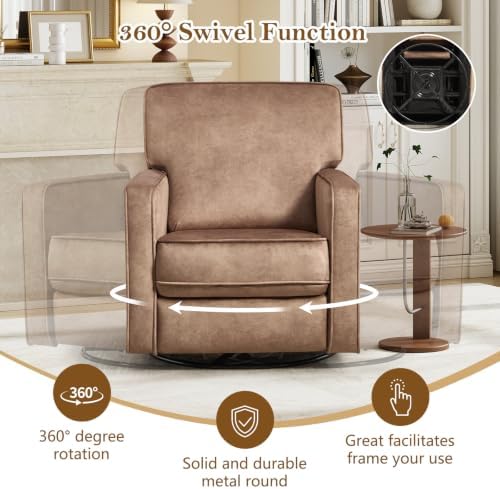 CANMOV Swivel Recliner Chair, Push Back Recliner Chair, 360° Swivel Chair - Image 4