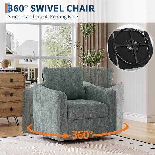 Garvee 360° Swivel Accent Chair - Image 3
