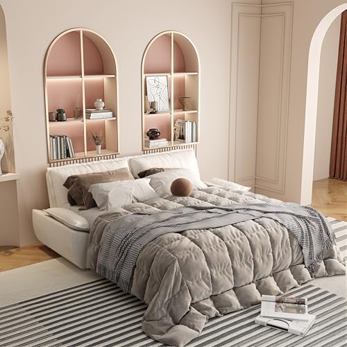 73.2" Convertible Queen Size Futon Sofa Bed, 3-in-1 Pull Out Sleeper Sofa Bed - Image 2