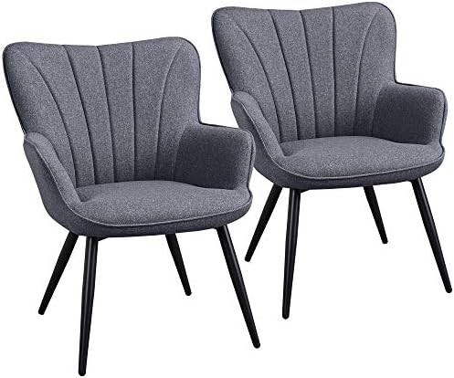Yaheetech Accent Chairs Set of 2, Upholstered Armchairs by Yaheetech
