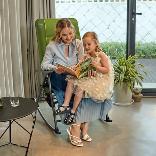TIMBER RIDGE Oversized Folding Rocking Camping Chair, Padded Outdoor Rocker - Image 2