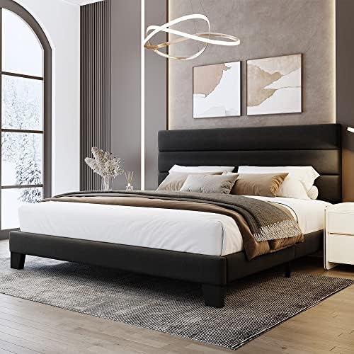 WEEWAY King Size Velvet Bed Frame by WEEWAY
