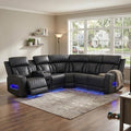 Power Reclining Sectional Sofa by GEBADOL