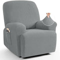 TAOCOCO Stretch Recliner Chair Covers 4 Piece, Dusty Grey by TAOCOCO