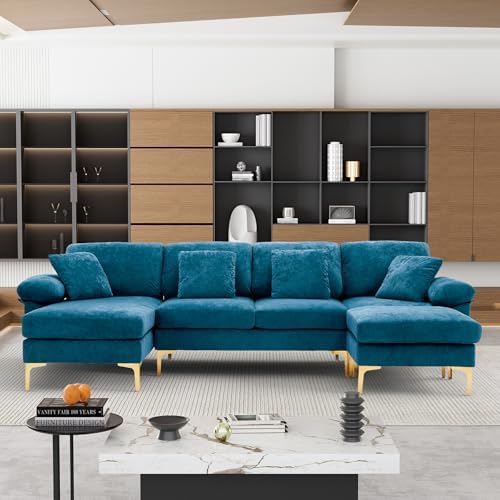 OUYESSIR 114" U-Shaped Modular Sectional Sofa by OUYESSIR