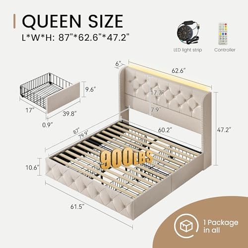 BRELTAM Queen Size Bed Frame - Image 2