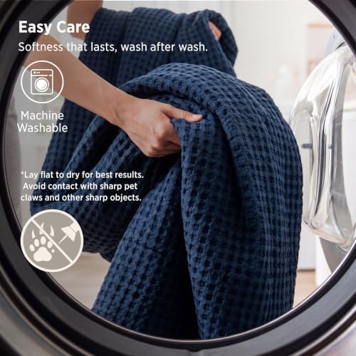 Bedsure Cooling Waffle Blanket for Hot Sleepers, Throw XL - Image 6
