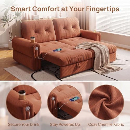 NicBex 77"Convertible sofa Bed, Pull out Couch - Image 3