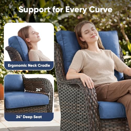 Belord 3-Piece PE Wicker Outdoor Sofa - Image 3