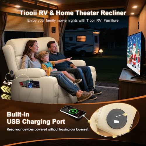 RV Loveseat Recliner Sofa, Home Theater Seating - Image 5