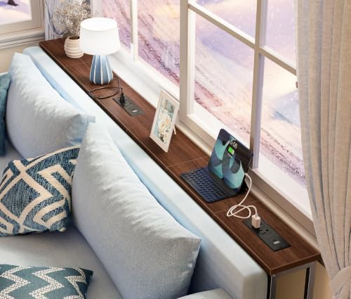 SUPERJARE 78.8 inch Narrow Behind Couch Table - Image 2