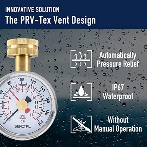 SENCTRL 0-200 Psi Lead-Free Water Pressure Gauge Test - Image 5