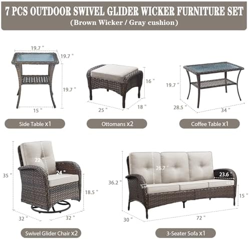 Belord Wicker Outdoor Furniture Set - Image 2