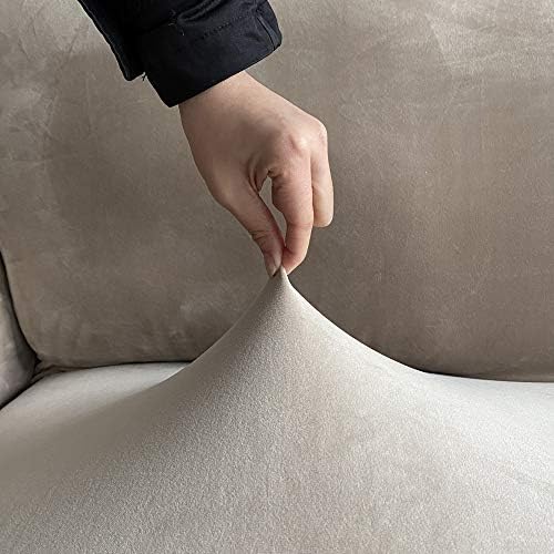 MIFXIN Tub Chair Slipcover Velvet High Stretch Club Chair Cover Spandex Elastic - Image 5