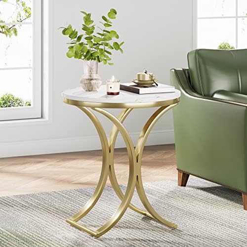 LITTLE TREE Side Table Round End Table Modern Small Accent Table Bedside Table - Image 2