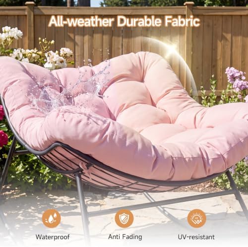 Papasan Rocking Chair, Oversized Outdoor Egg Chair - Image 3