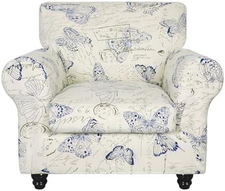 SearchI Stretch Sofa Cover Printed Couch Covers, Floral Pattern 2 Piece by SearchI