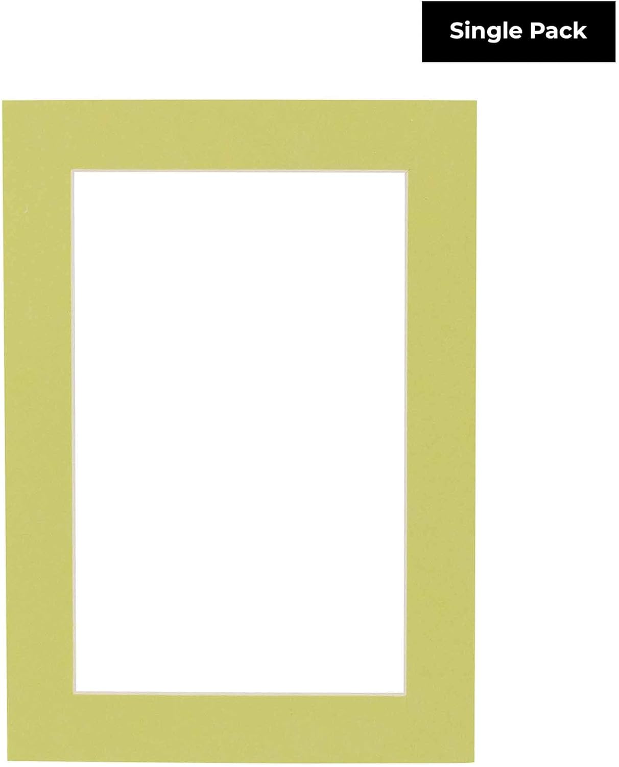 8x10 Mat for 6x8 Photo - Precut Pistachio Green Picture Matboard for Frames Measuring 8 x 10 Inches - Bevel Cut Matte to Display Art 6 x 8 Inches - Acid Free ONE MAT with Backing Board & Clear Bag