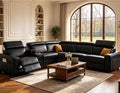 Leather Power Reclining Sectional Sofa by PonlivingFurniture