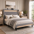 Allewie Queen Size Upholstered Bed Frame by Allewie