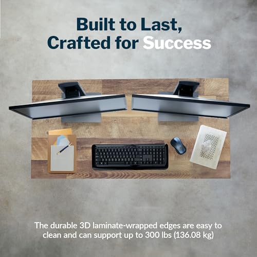 Vari Table for Home Office – 48x24 – Reclaimed Wood/Black - Image 5