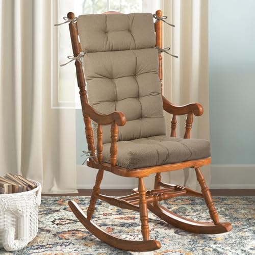 Rocking Chair Cushions Indoor High Back Set by ROFIEJOX