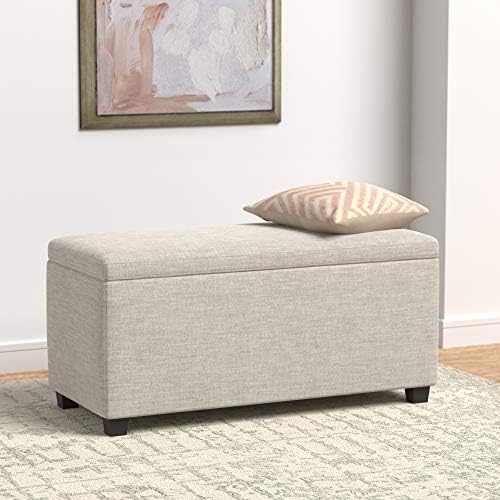 Amazon Basics Upholstered Storage Ottoman Bench - Image 6