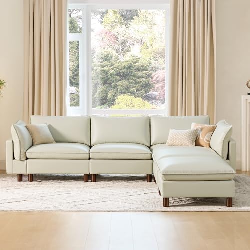 CHITA 127" Leather Super Large Sectional Couches - Image 6