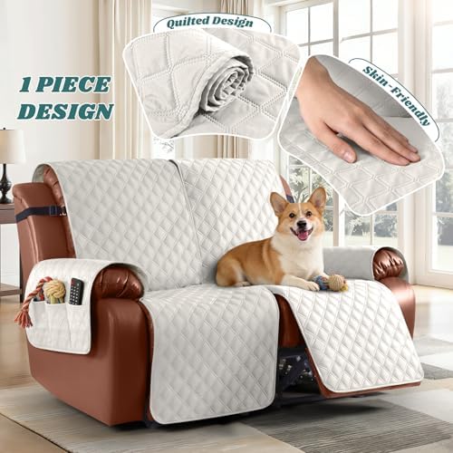 Ruaozz Waterproof Loveseat Recliner Covers, Non-Slip Sofa Covers, 2 Seater - Image 6