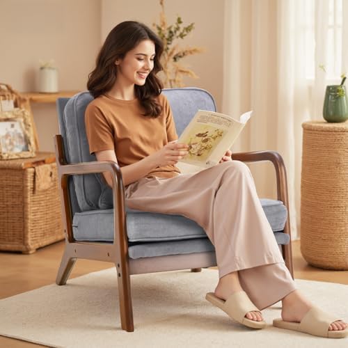 DUMOS Mid Century Modern Accent Chair - Image 2