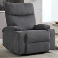 Manual Recliner Chair with Pull Ring, 3 Position 140° Reclining Sofa by Unknown