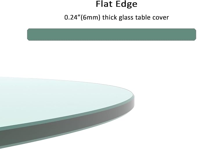 12" Round Tempered Glass Table Top - Image 4
