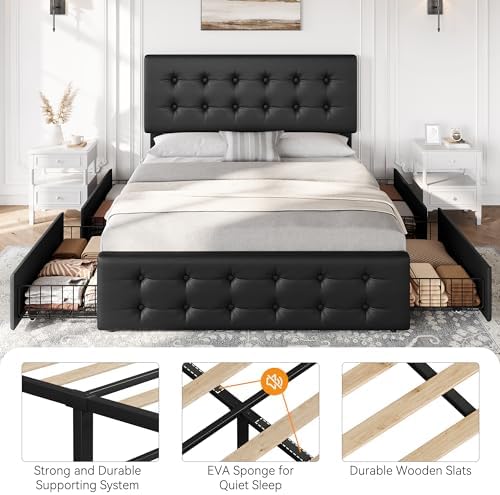 IDEALHOUSE Queen Size Bed Frame - Image 7