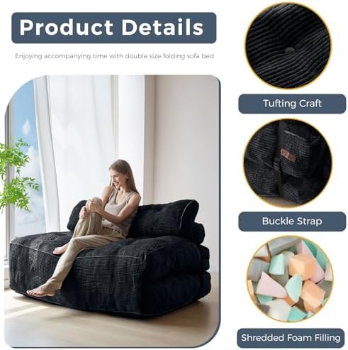 MAXYOYO Folding Sofa Bed, Convertible Chair Bed - Image 5