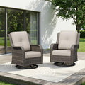 Swivel Rocker Patio Chairs Set of 2 by Gardenbee