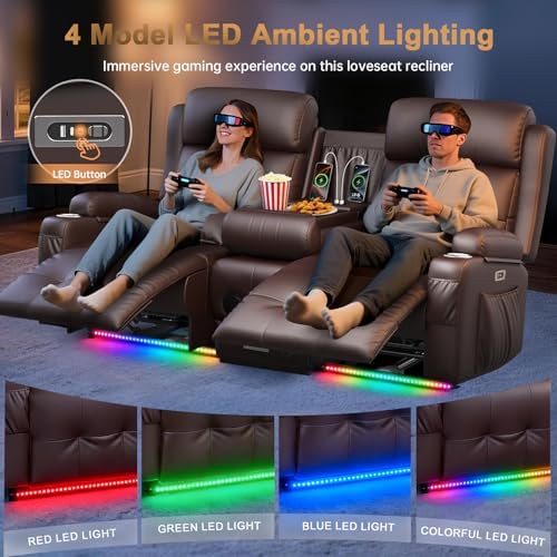 RV Loveseat Recliner Sofa, Home Theater Seating - Image 6