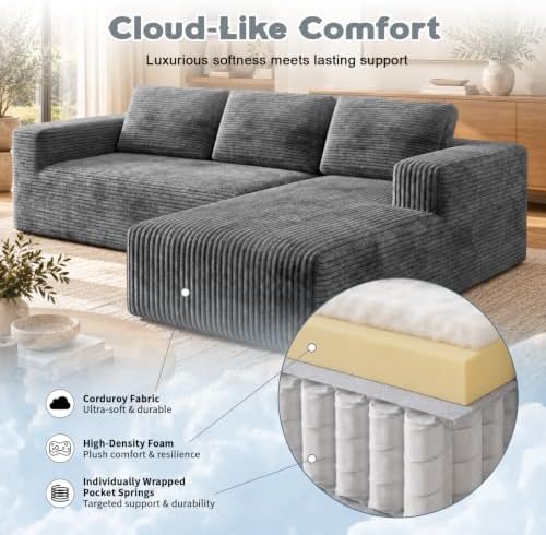 93" L-Shaped Modular Sectional Sofa - Image 4