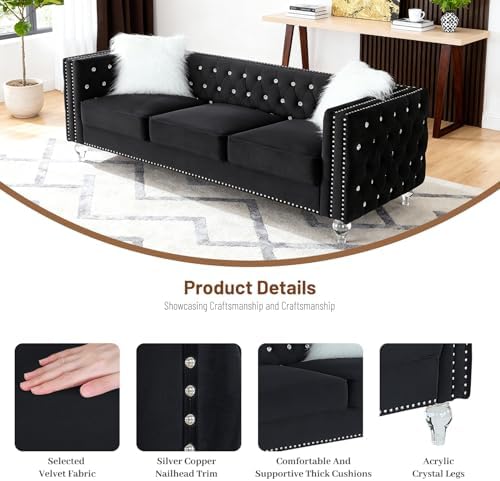 Luxury 3 Seater Sofa Couch - Image 3