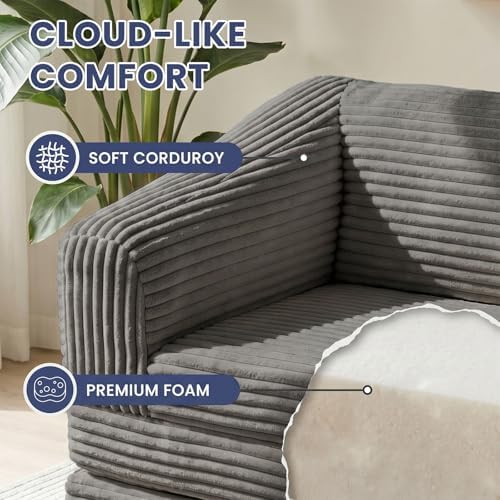 Convertible Folding Sofa Bed, 2-in-1 Single Boneless Sofa - Image 5