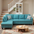 L-Shaped Sectional Sofa, Modern 4-Seat Couch by Outdoorchairs