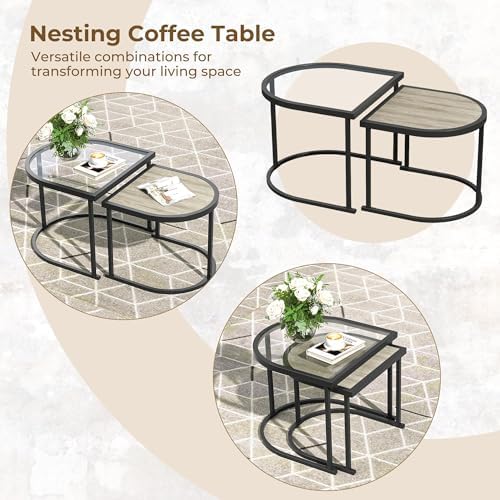 Grand patio 6-Piece Outdoor Furniture Set, 7 Seats, Peacock Blue - Image 4