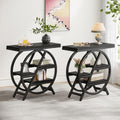 Tribesigns End Table Set of 2, 3-Tier Narrow Sofa Side Table by Tribesigns
