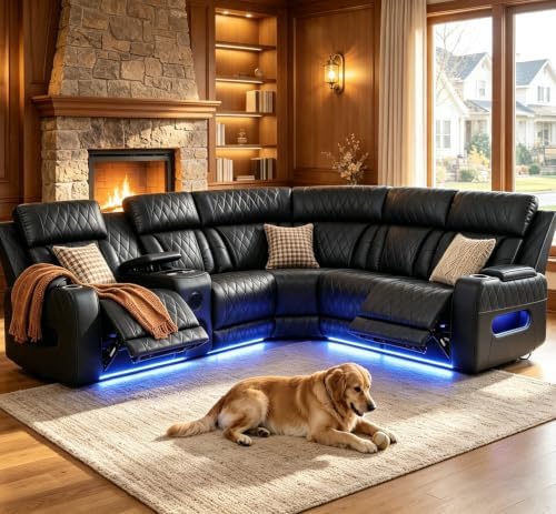 Power Reclining Sectional Sofa by PonlivingFurniture