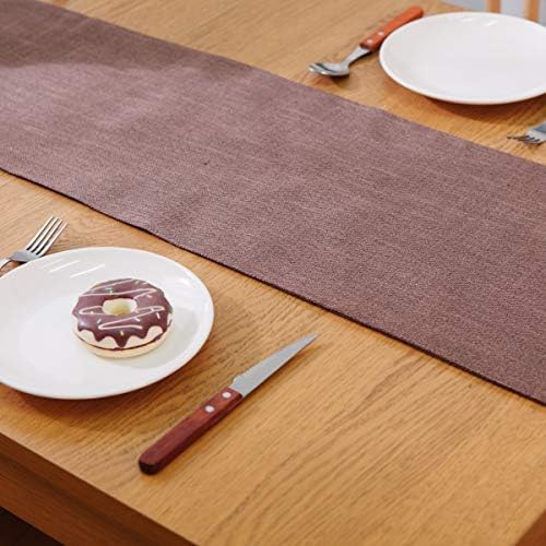 Soft Caddice Faux Linen Table Runner 2 Piece Fabric in 1 - Image 3