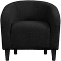 Topeakmart 25.5in Wide Small Sherpa Barrel Accent Chair by Topeakmart