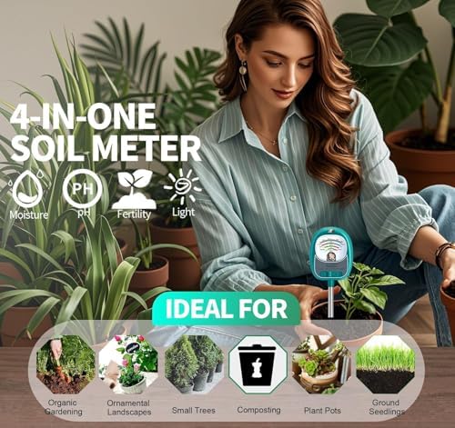 Soil Moisture Meter for Plants, 4-in-1 Soil Tester - Image 3