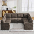 104'' U Shaped Modular Sofa, Sectional Couches by WUTUTUEE