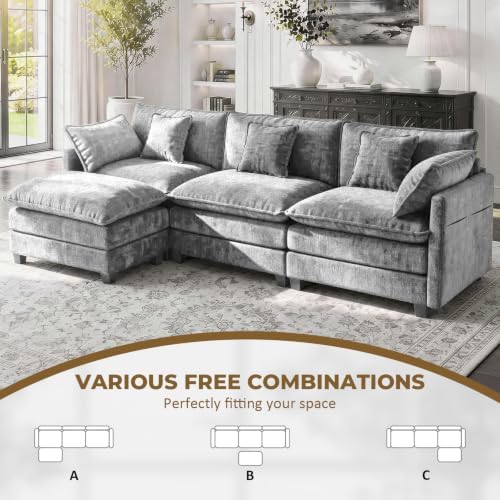 LEVELEVE 112" L-Shape Modular Sofa - Image 3
